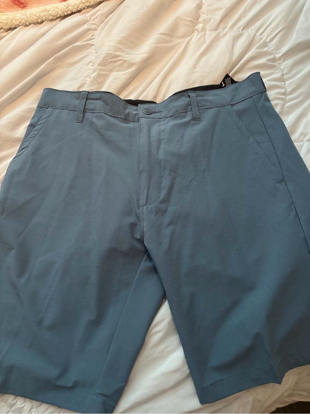 surf style Slate Blue hybrid shorts